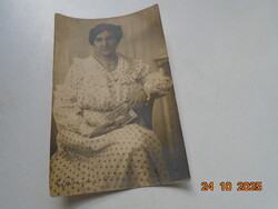 1917 fotó-képeslap Nagyságos dr Kováts Dezső MÁV titkárnak születés napja alkalmából Lujza hugától