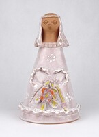 1X643 Antalfiné Szente Katalin: Fátylas menyasszony - kerámia szobor 18 cm