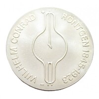 Németország,5 mark 1970 A - Wilhelm Röntgen fizikus aUNC+ nikkel