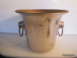 PEZSGŐTARTÓ - ALKUKÉPES - 4,5 liter - EZÜSTÖZÖTT - RÉZ - ANTIK - ANGOL
