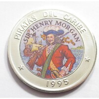 Kuba,1 peso 1995 - A Karib-tenger kalózai - Sir Henry Morgan UNC nikkel