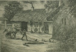 + Olvashatatlan jelzés, ’934 : Falusi udvaron