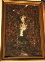 (K) Olvashatatlan jelzés (20.sz közepe) : Erdőben