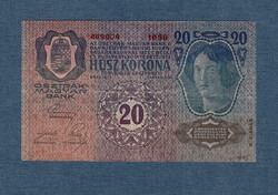 20 Korona 1913 II. Kiadás bélyegzés nélkül