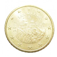 San Marino,50 eurocent 2015 aUNC+ nikkel