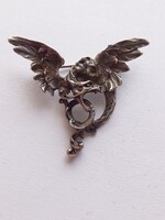 ANTIK EZÜST SÁRKÁNY BROSS,KITŰZŐ