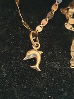 Gyönyörű 14k arany lánc medállal!