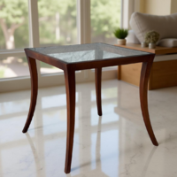 Üveg lapos design lerakóasztal