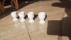 4 db fehér, porcelán lágy tojás tartó