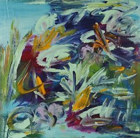 Baján Ildikó festmény 50 x 50 cm.