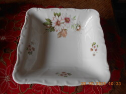 Zsolnay virágmintás köretes tál