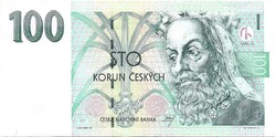 100 korun korona 1997 Csehország Cseh Köztársaság Gyönyörű 2.