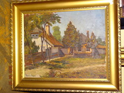 TURMAYER SÁNDOR ( OROSHÁZA 1879 - ALBENGA , ITALIA 1953 ) : HÁZAK NAPFÉNYBEN