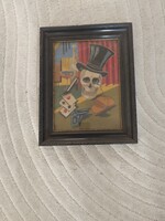 Antik goblein kép hibàtlan keretben