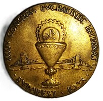 1938 - XXXIV. Eucharisztikus Kongresszus Budapest - jelvény kitűző RITKA a képek szerint HIBÁTLAN