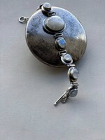 Holdköves ezüst karkötő