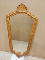 Fali tükör, fa keretben