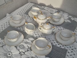 1,-Ft Antik Zsolnay aranyozott kávés készlet az 1900-as évek elejéről