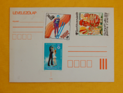 Levelezőlap Lake Placid'80, Szarajevó'84, Gyermekév '79 bélyegekkel