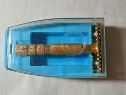 Borotva cserélhető pengés SOLUNA Czechoslovakia kétélű biztonsági mechanikus eredeti dobozban