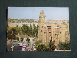 Képeslap,Azerbajdzsán,Baku,Metró vasútállomás,városi látkép,részlet,1975-