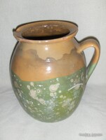 Antik mázas szilke köcsög - 25 cm magas (2p)