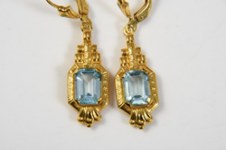 Arany fülbevaló Topáz kövekkel