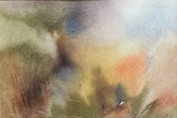 Lóránt János Demeter (1938-) Őszi varázslat, akvarell 45x30cm