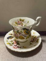 Ritka, Royal Albert "Baltimore Oriole" kávéscsésze és csészealj!