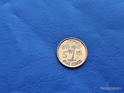 Seychelles / Seychelles 5 cents / five cents 2012 palm tree! Rare! Ouch!