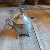 Pazar régi ezüstözött citrom/tejszín kiöntő (12x12,5x8 cm)