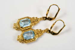 Arany fülbevaló Topáz kövekkel