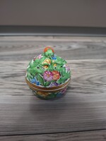 Herendi porcelán áttört bonbonier, ékszertartó