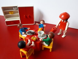 PLAYMOBIL játék retró, reggeliző gyerekek. NSZK-ból hozva a 80-as évekből eredeti jelzéssel.