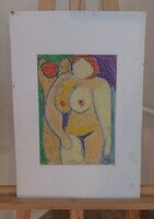 (03) Csepeli Németh Miklós festmény 21x30 cm