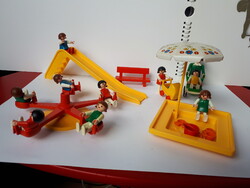 PLAYmobil játék a 80 as évekből. Komplett játszótér , hibátlan.