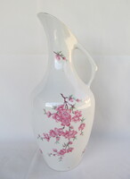 Drasche Kőbányai porcelán cseresznyevirágos kancsó váza 27 cm
