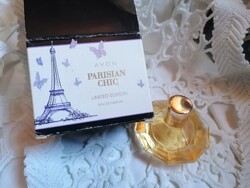 Régi Avon: Parisian Chic parfüm, limited edition  50 ml. tele van saját dobozában.