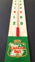 Retro reklám üveg fali hőmérő CANADA DRY Erdei Termék Vállalat 43.5cm