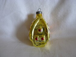 RÉGI ÜVEG KARÁCSONYFADÍSZ - HÁZIKÓ!