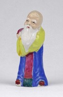 1X718 Régi, kisméretű, kínai, keleti bölcs porcelán figura 8 cm