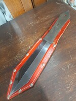 Solingen Black Mamba Dobó Kés,Tőr Gyári Bőr Tokjában.27.5 cm.