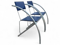 Posztmodern KARE Design szék párban bőr króm