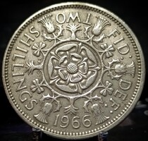 Egyesült Királyság 2 Schilling (Florin), 1966 B14A2