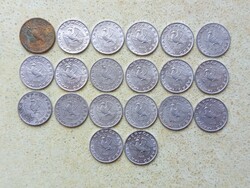 Magyarország 20 db Különböző Érme 10 Fillér 1947-1992