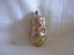 RÉGI ÜVEG KARÁCSONYFADÍSZ - MACI!