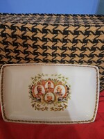 Porcelán tálca a 4 uralkodóval