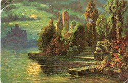 Képeslap: A HOLD, tájkép.