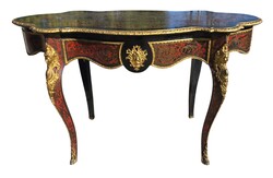 Lenyűgöző Antik Boulle Asztal – Napoleoni Stílus B288