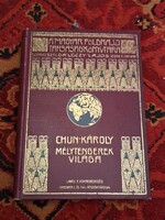 1903 M.F.T.K.első  földgömbös kötés  CHUN KÁROLY. MÉLYTENGEREK VIÁGA-IGEN SZÉP!